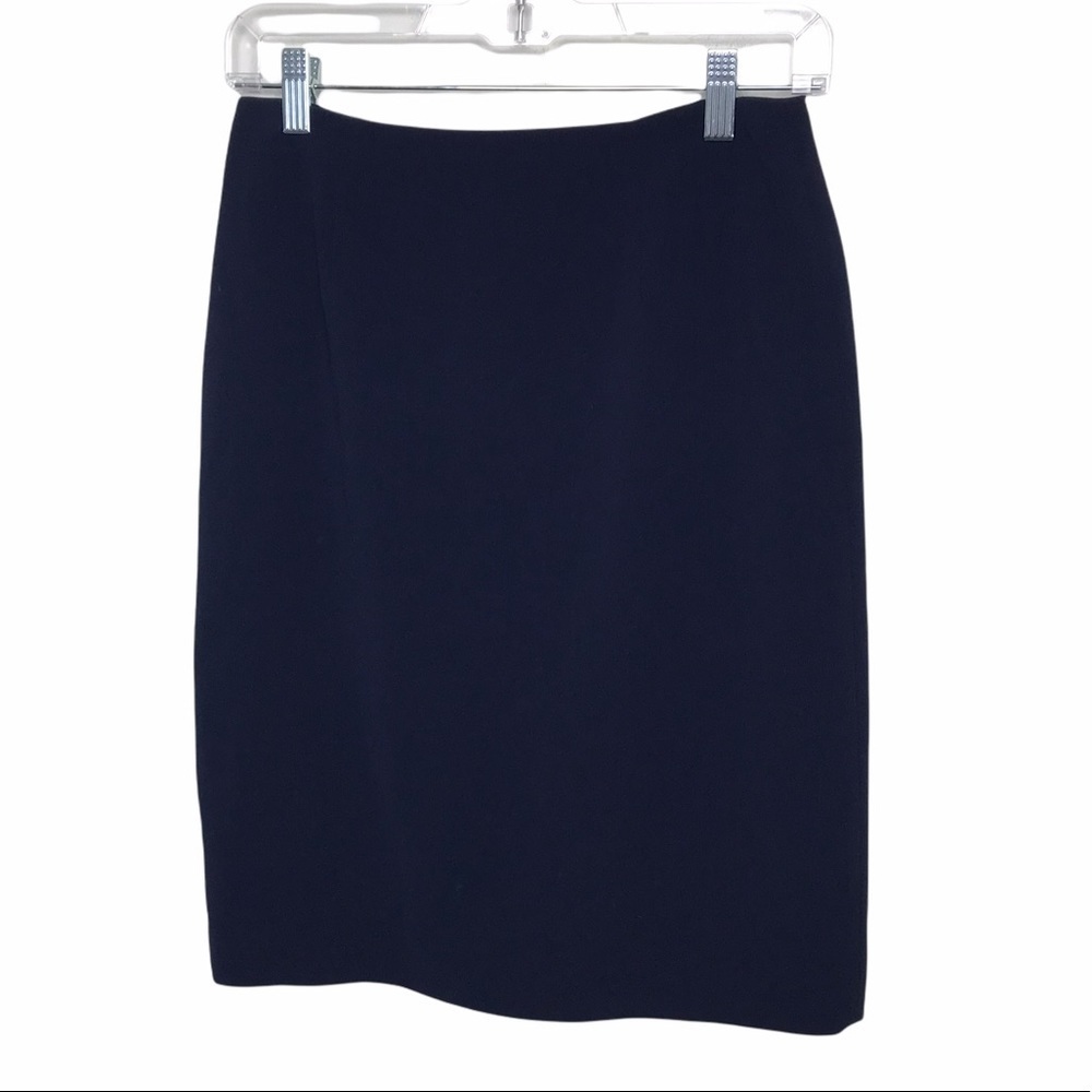Amanda Smith Petite Suits Blue Pencil Skirt